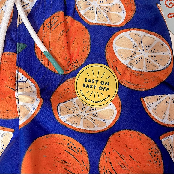 Cat & Jack Orange & Blue Swim Trunks Size 2T  NEW! - Picture 5 of 6